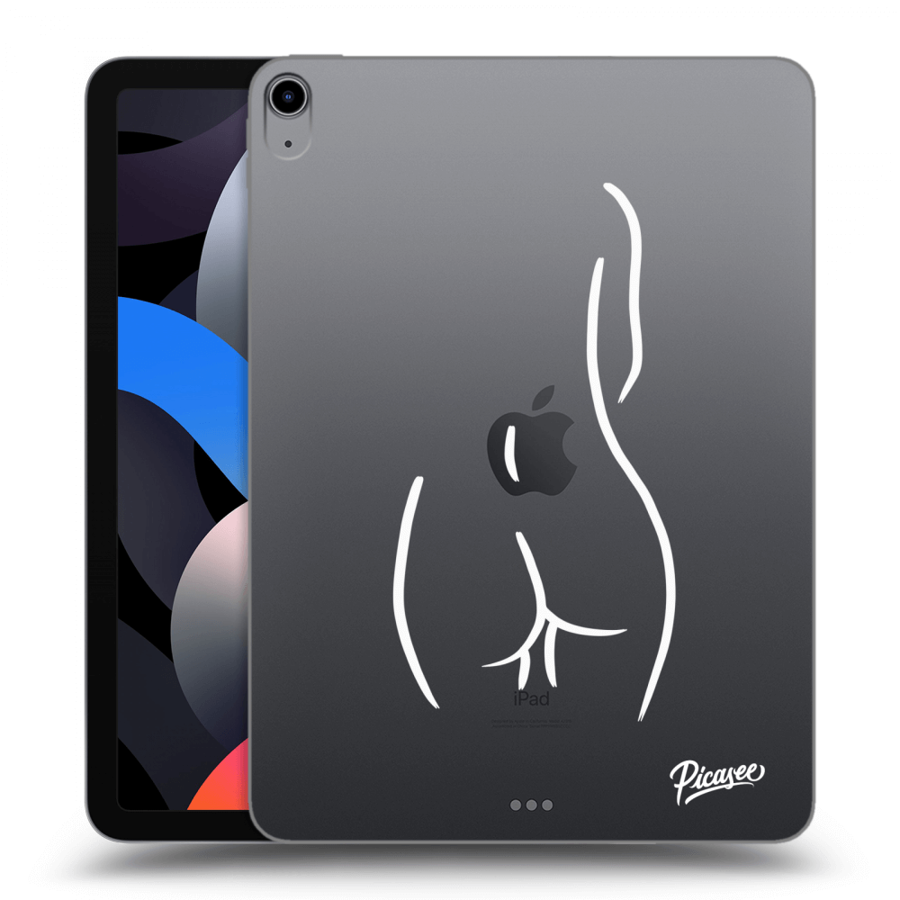 Picasee silikonový průhledný obal pro Apple iPad Air 4 10.9" 2020 - Svlečená Bílá