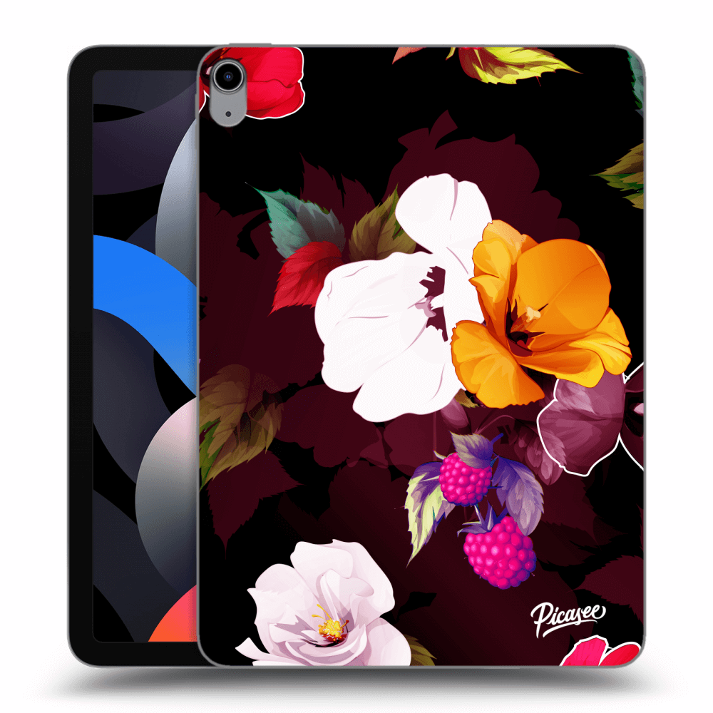 Picasee silikonový průhledný obal pro Apple iPad Air 4 10.9" 2020 - Flowers and Berries