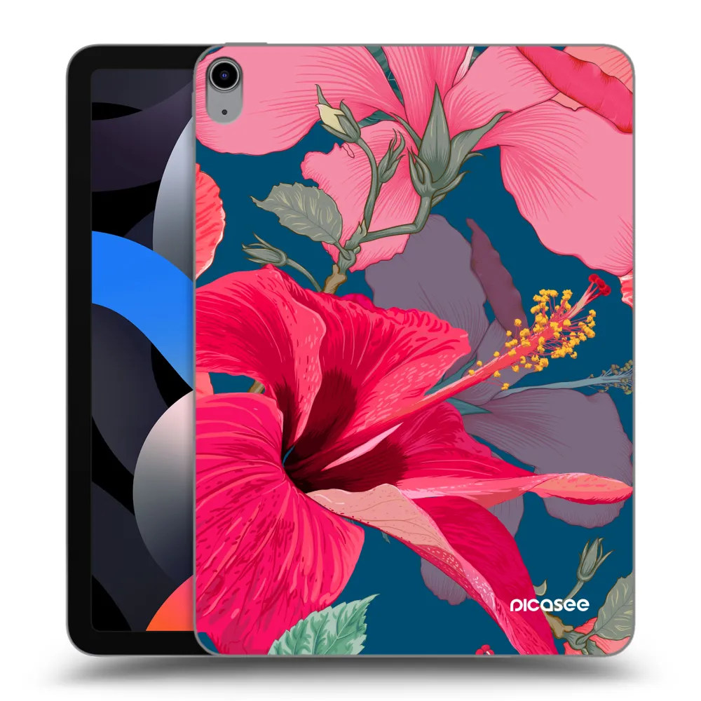Picasee silikonový průhledný obal pro Apple iPad Air 4 10.9" 2020 - Hibiscus