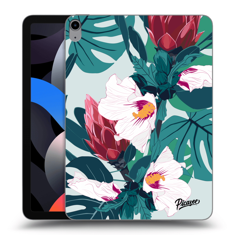Picasee silikonový průhledný obal pro Apple iPad Air 4 10.9" 2020 - Rhododendron