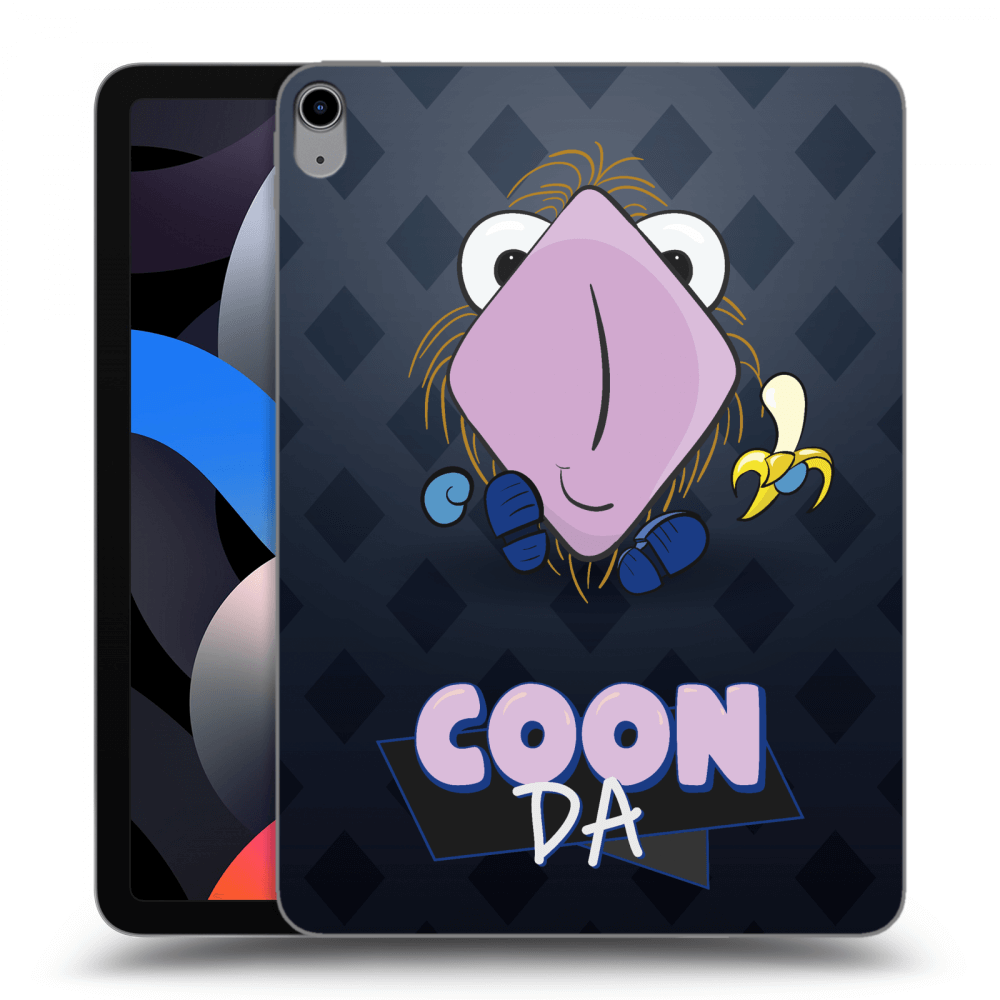 Picasee silikonový průhledný obal pro Apple iPad Air 4 10.9" 2020 - COONDA chlupatka - tmavá