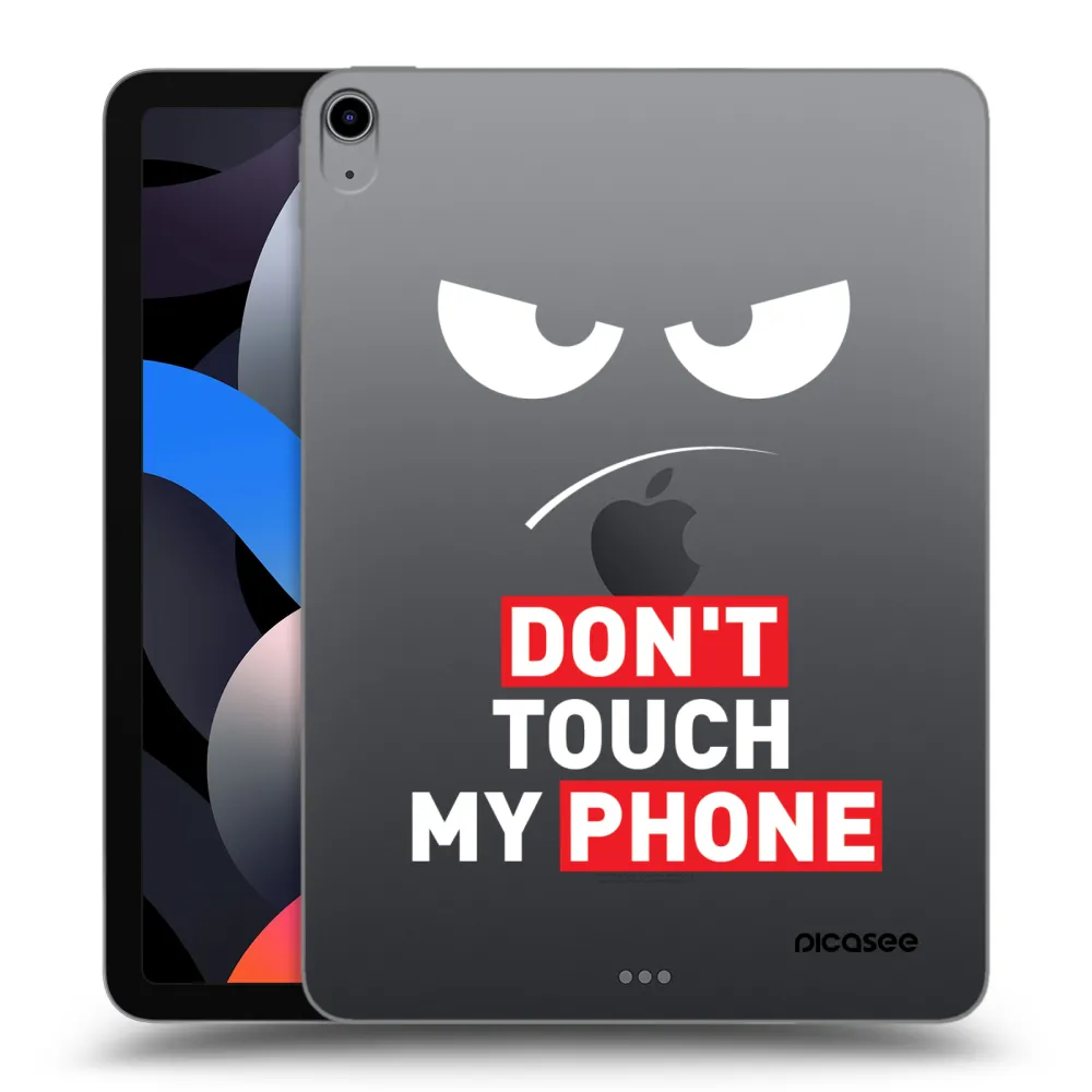 Picasee silikonový průhledný obal pro Apple iPad Air 4 10.9" 2020 - Angry Eyes - Transparent
