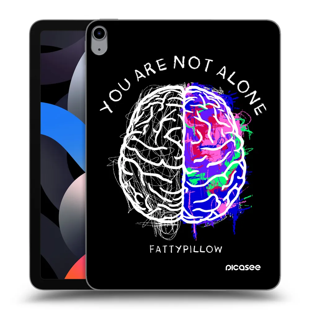Picasee silikonový průhledný obal pro Apple iPad Air 4 10.9" 2020 - Brain - White