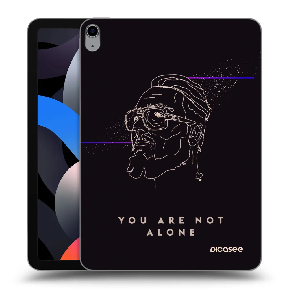Picasee silikonový průhledný obal pro Apple iPad Air 4 10.9" 2020 - You are not alone