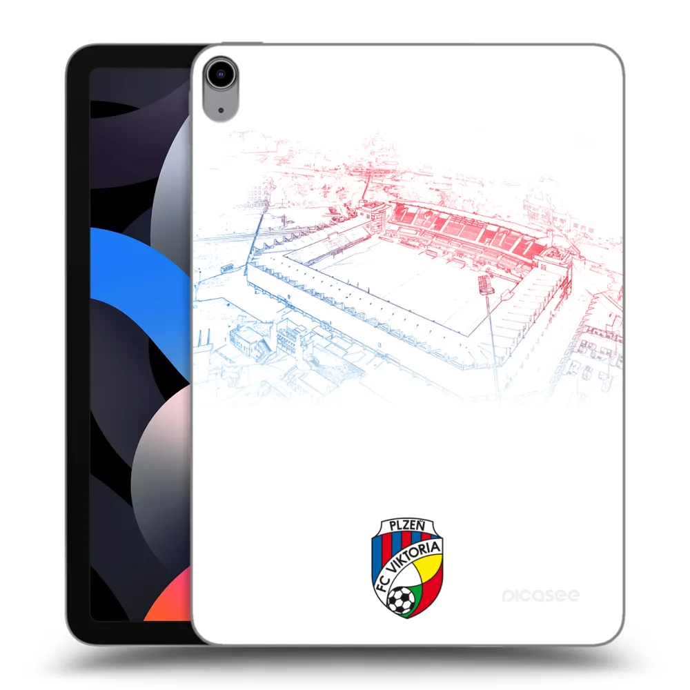 Picasee silikonový průhledný obal pro Apple iPad Air 4 10.9" 2020 - FC Viktoria Plzeň C