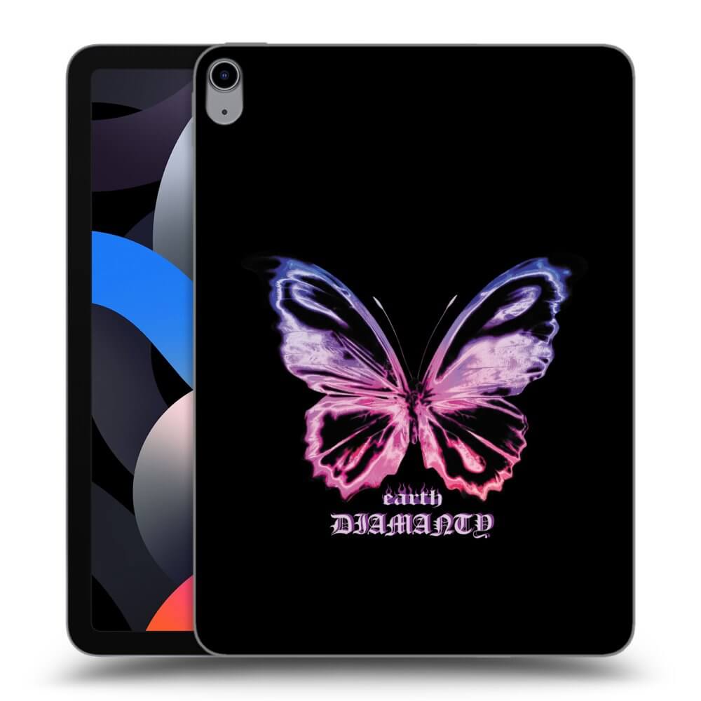 Picasee silikonový průhledný obal pro Apple iPad Air 4 10.9" 2020 - Diamanty Purple