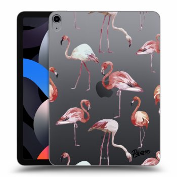 Picasee silikonový průhledný obal pro Apple iPad Air 4 10.9" 2020 - Flamingos