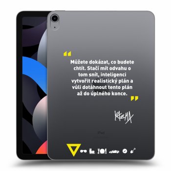 Picasee silikonový průhledný obal pro Apple iPad Air 4 10.9" 2020 - Kazma - MŮŽETE DOKÁZAT, CO BUDETE CHTÍT