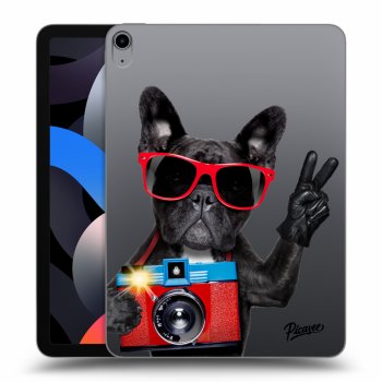 Picasee silikonový průhledný obal pro Apple iPad Air 4 10.9" 2020 - French Bulldog