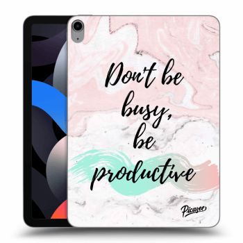 Picasee silikonový průhledný obal pro Apple iPad Air 4 10.9" 2020 - Don't be busy, be productive
