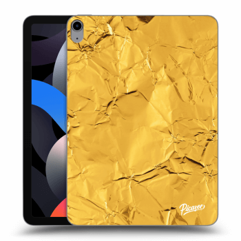 Picasee silikonový průhledný obal pro Apple iPad Air 4 10.9" 2020 - Gold