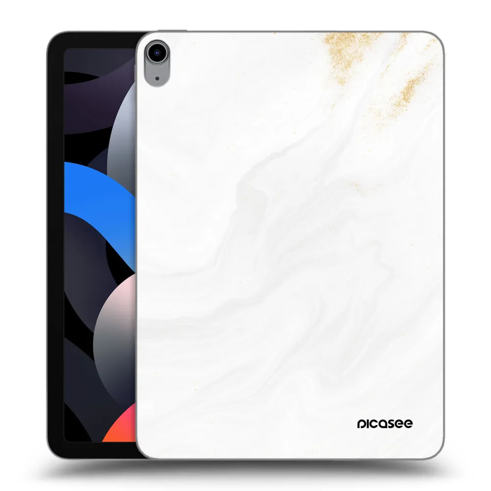 Picasee silikonový průhledný obal pro Apple iPad Air 4 10.9" 2020 - Bílá