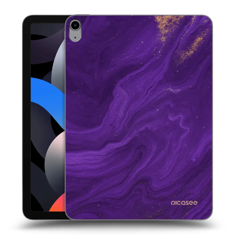 Picasee silikonový průhledný obal pro Apple iPad Air 4 10.9" 2020 - Fialová