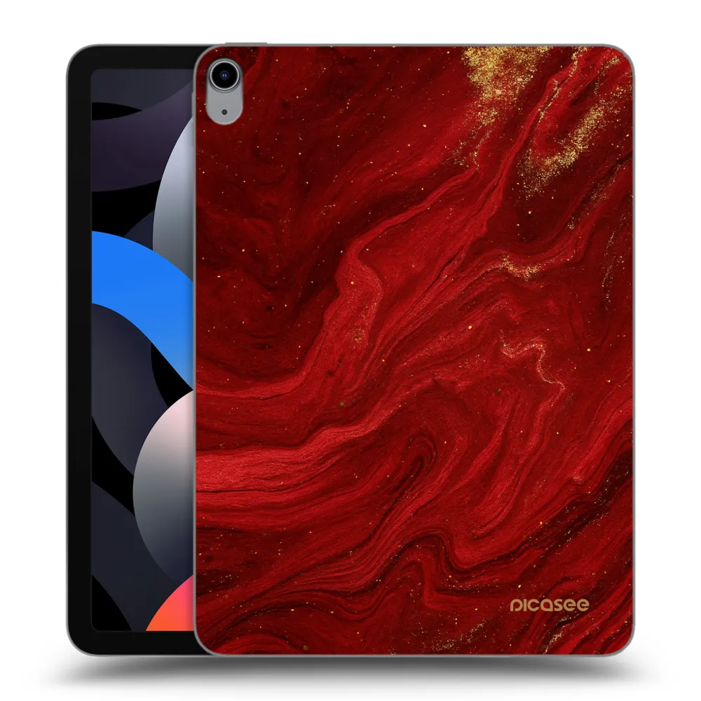 Picasee silikonový průhledný obal pro Apple iPad Air 4 10.9" 2020 - Červená