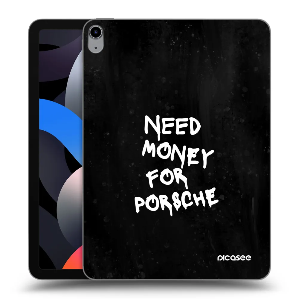 Picasee silikonový průhledný obal pro Apple iPad Air 4 10.9" 2020 - Black Dollar