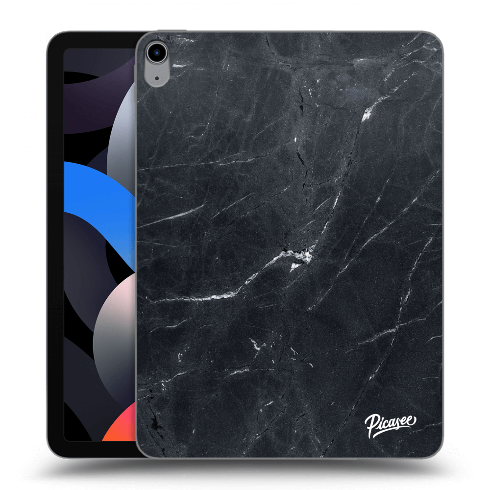 Picasee silikonový černý obal pro Apple iPad Air 4 10.9" 2020 - Black marble