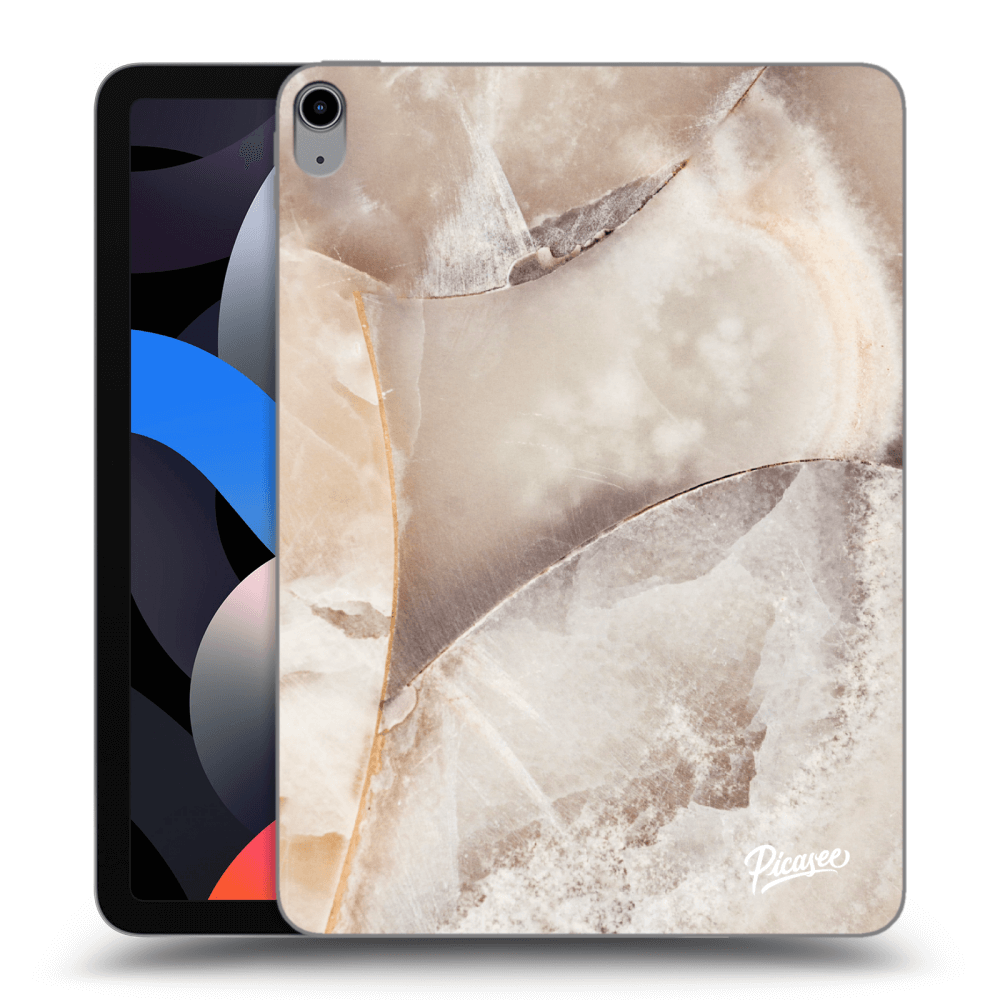 Picasee silikonový průhledný obal pro Apple iPad Air 4 10.9" 2020 - Cream marble