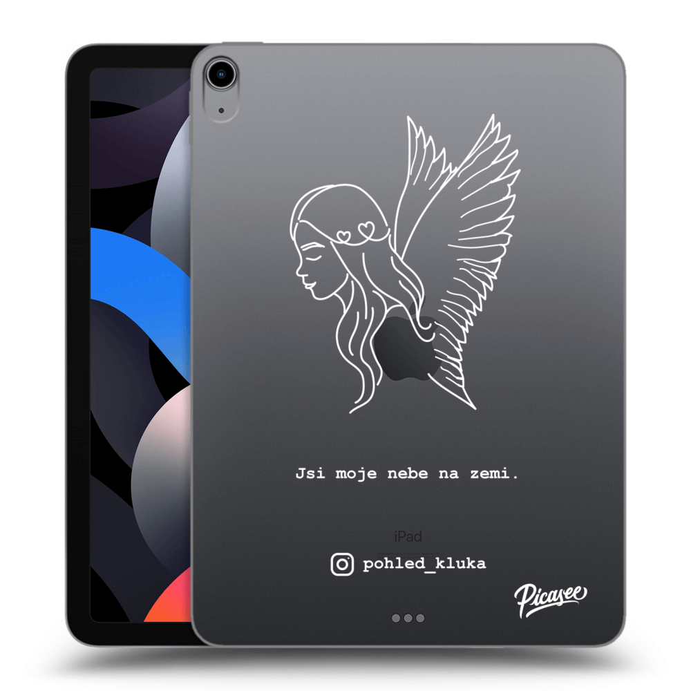 Picasee silikonový průhledný obal pro Apple iPad Air 4 10.9" 2020 - Heaven White