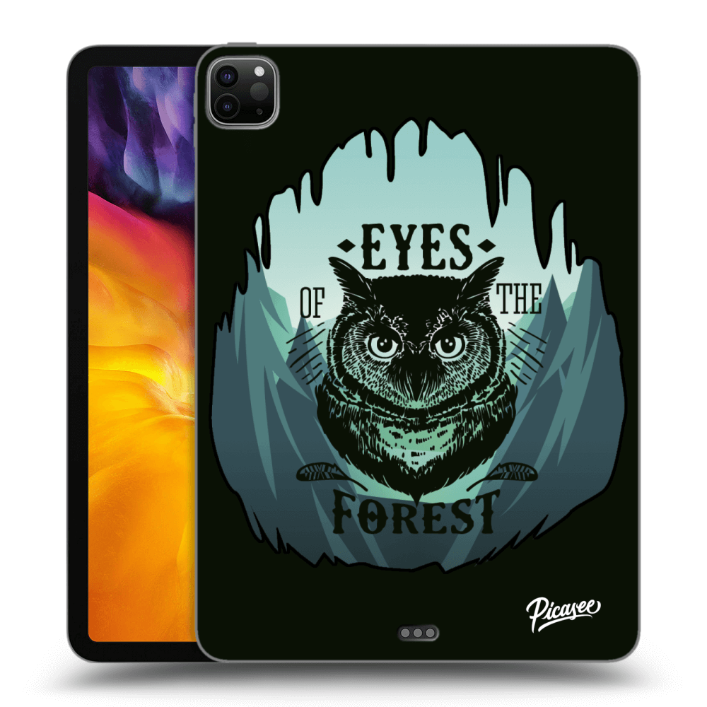 Picasee silikonový černý obal pro Apple iPad Pro 11" 2020 (2.gen) - Forest owl