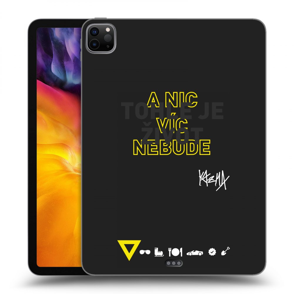 Picasee silikonový černý obal pro Apple iPad Pro 11" 2020 (2.gen) - Kazma - TOHLE JE ŽIVOT A NIC VÍC NEBUDE