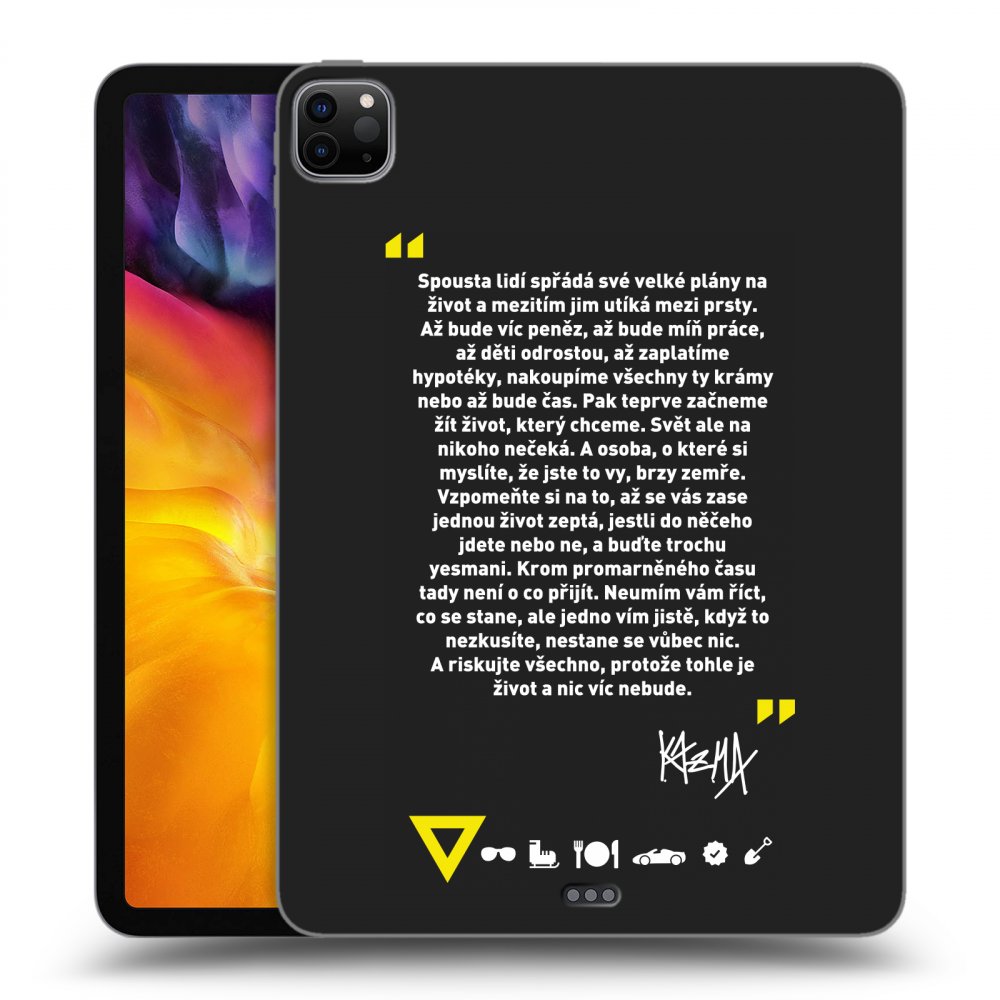 Picasee silikonový černý obal pro Apple iPad Pro 11" 2020 (2.gen) - Kazma - BUĎTE TROCHU YESMANI