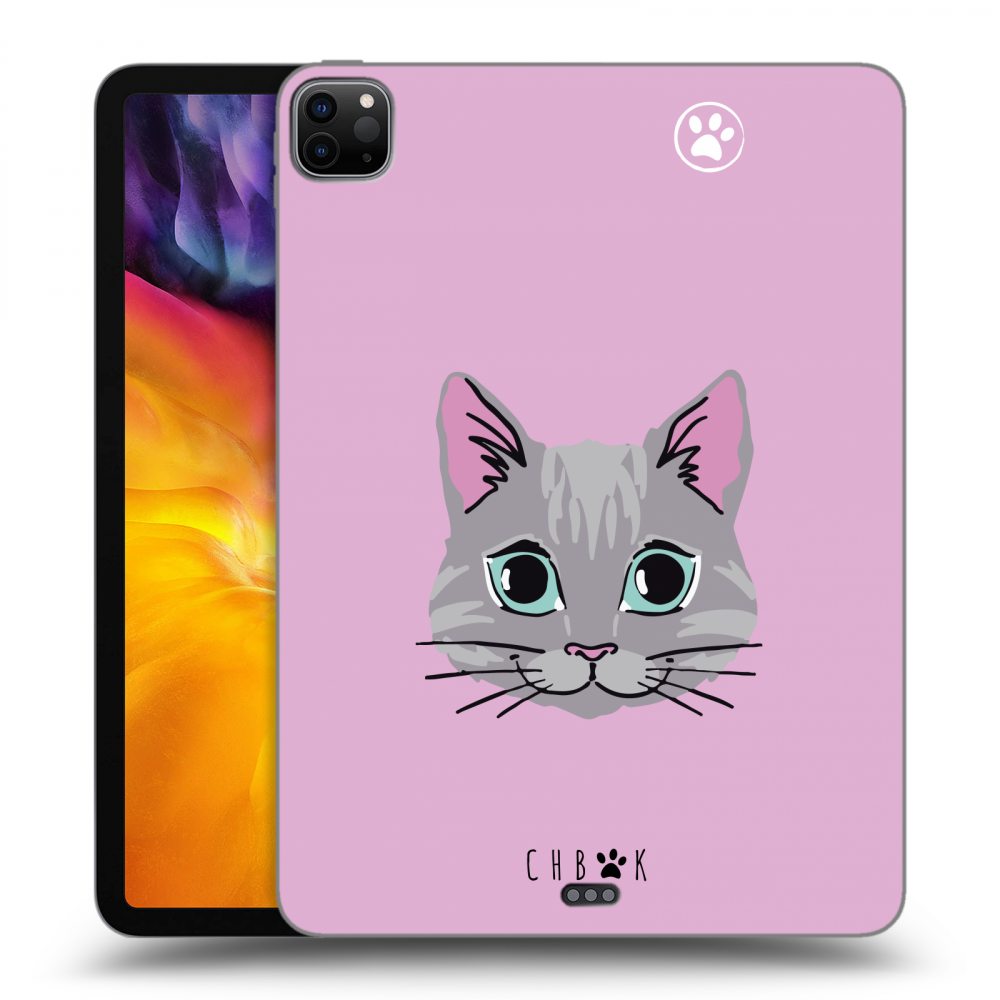 Picasee silikonový černý obal pro Apple iPad Pro 11" 2020 (2.gen) - Chybí mi kočky - Růžová