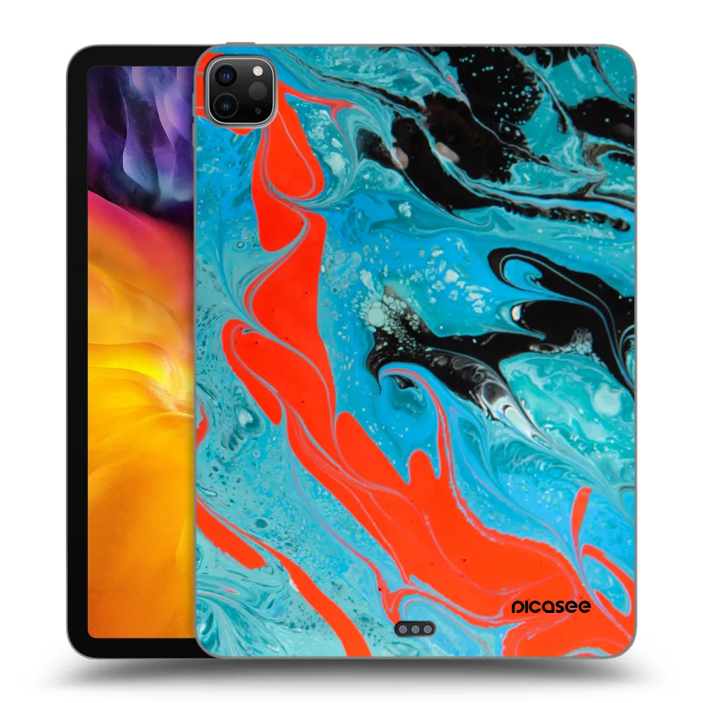Picasee silikonový černý obal pro Apple iPad Pro 11" 2020 (2.gen) - Blue Magma