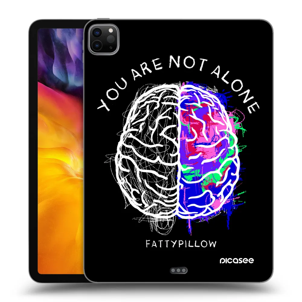 Picasee silikonový černý obal pro Apple iPad Pro 11" 2020 (2.gen) - Brain - White