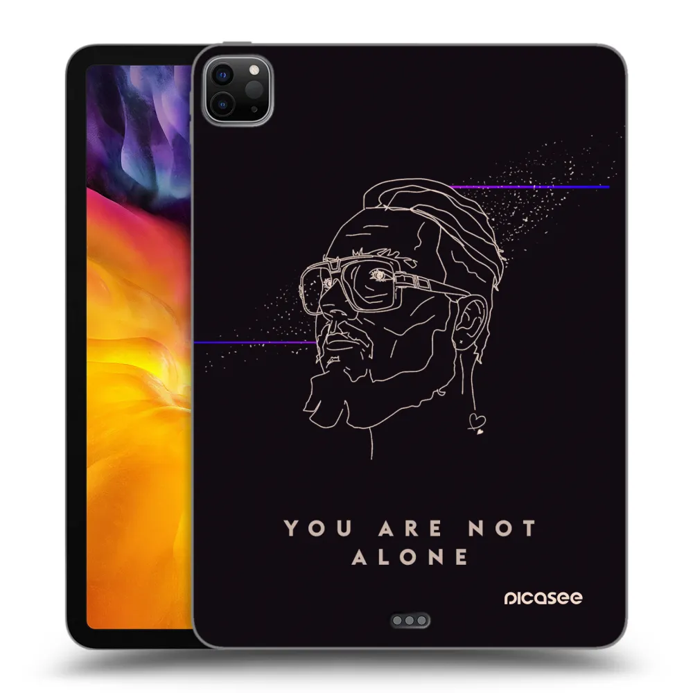 Picasee silikonový černý obal pro Apple iPad Pro 11" 2020 (2.gen) - You are not alone