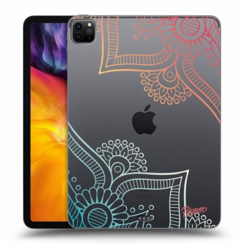 Picasee silikonový průhledný obal pro Apple iPad Pro 11" 2020 (2.gen) - Flowers pattern