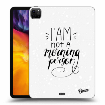 Picasee silikonový průhledný obal pro Apple iPad Pro 11" 2020 (2.gen) - I am not a morning person