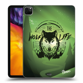 Picasee silikonový černý obal pro Apple iPad Pro 11" 2020 (2.gen) - Wolf life