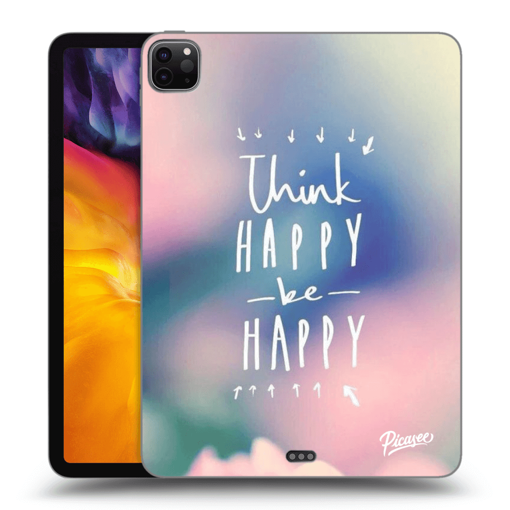 Picasee silikonový průhledný obal pro Apple iPad Pro 11" 2020 (2.gen) - Think happy be happy