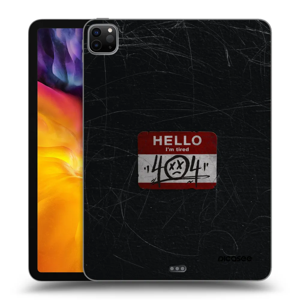 Picasee silikonový černý obal pro Apple iPad Pro 11" 2020 (2.gen) - HELLO 404