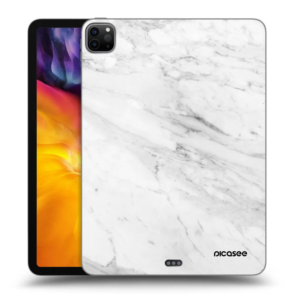 Picasee silikonový černý obal pro Apple iPad Pro 11" 2020 (2.gen) - White marble