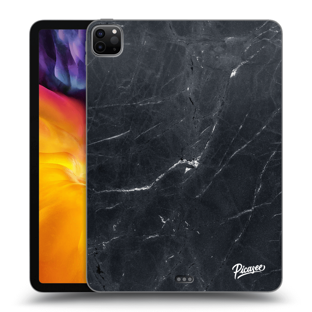 Picasee silikonový černý obal pro Apple iPad Pro 11" 2020 (2.gen) - Black marble