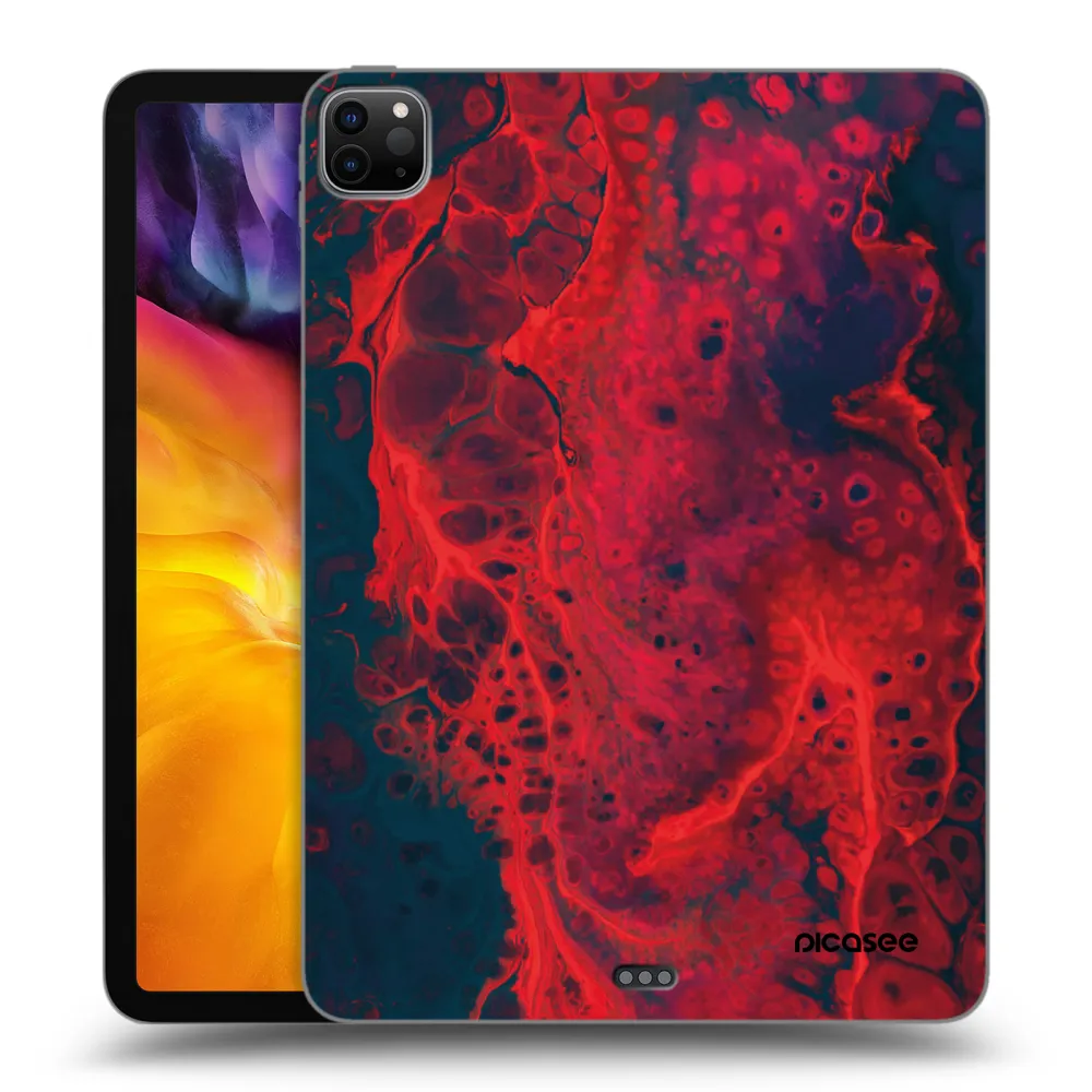 Picasee silikonový černý obal pro Apple iPad Pro 11" 2020 (2.gen) - Organic red