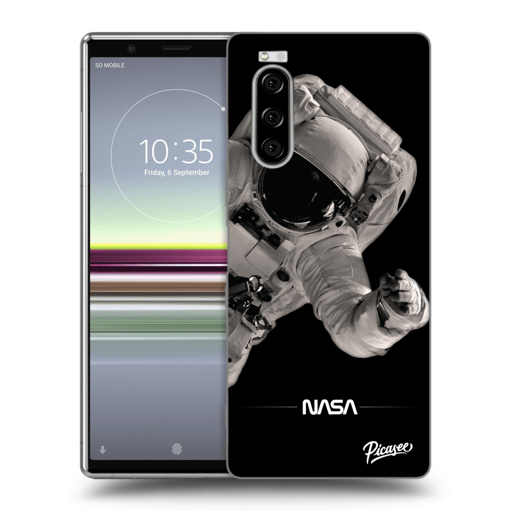 Picasee silikonový černý obal pro Sony Xperia 5 - Astronaut Big