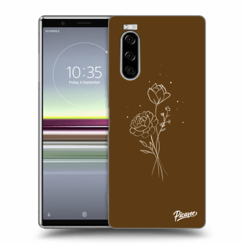 Obal pro Sony Xperia 5 - Brown flowers