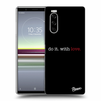 Picasee silikonový černý obal pro Sony Xperia 5 - Do it. With love.
