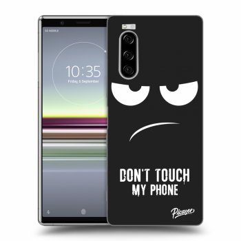 Picasee silikonový černý obal pro Sony Xperia 5 - Don't Touch My Phone