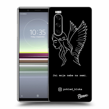 Picasee silikonový černý obal pro Sony Xperia 5 - Heaven White
