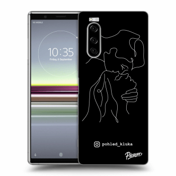 Picasee silikonový černý obal pro Sony Xperia 5 - Forehead kiss White