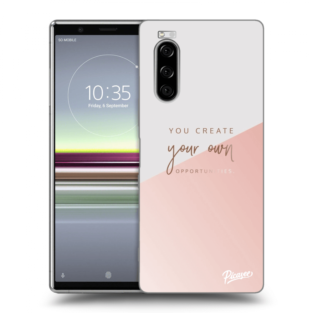 Picasee silikonový průhledný obal pro Sony Xperia 5 - You create your own opportunities