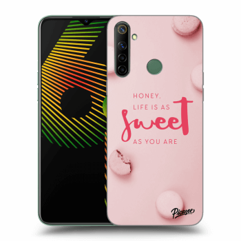 Picasee silikonový průhledný obal pro Realme 6i - Life is as sweet as you are