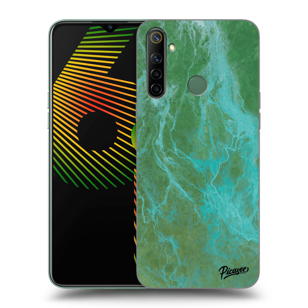 Picasee ULTIMATE CASE pro Realme 6i - Green marble