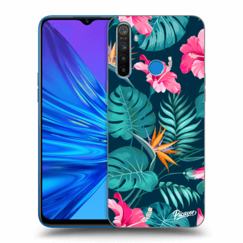 Obal pro Realme 5 - Pink Monstera