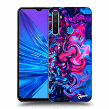 Picasee silikonový průhledný obal pro Realme 5 - Redlight