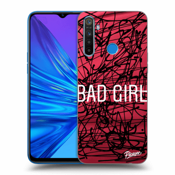 Picasee silikonový průhledný obal pro Realme 5 - Bad girl