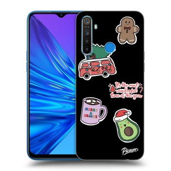 Obal pro Realme 5 - Christmas Stickers